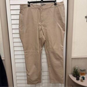 Eloquii tan faux leather pants size 18